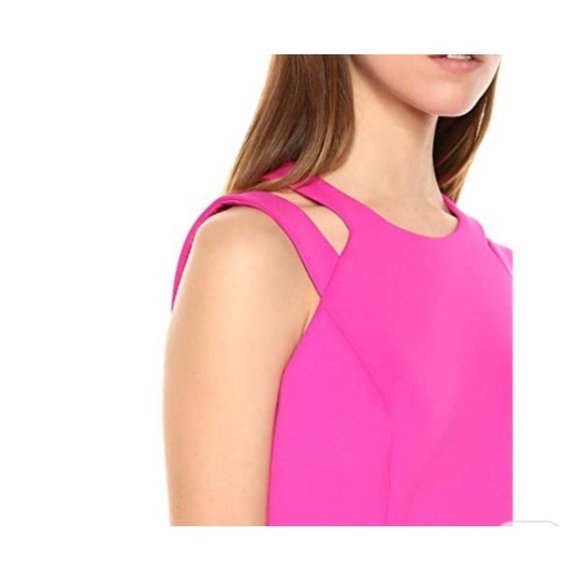 CALVIN KLEIN PLUS SIZE BACK ZIP DRESS 16 PINK - Picture 7 of 11